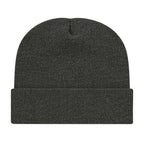 Cap America Cuffed Knit Beanie Embroidery - Dark Heather - Photo