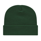 Cap America Cuffed Knit Beanie Embroidery - Forest - Photo