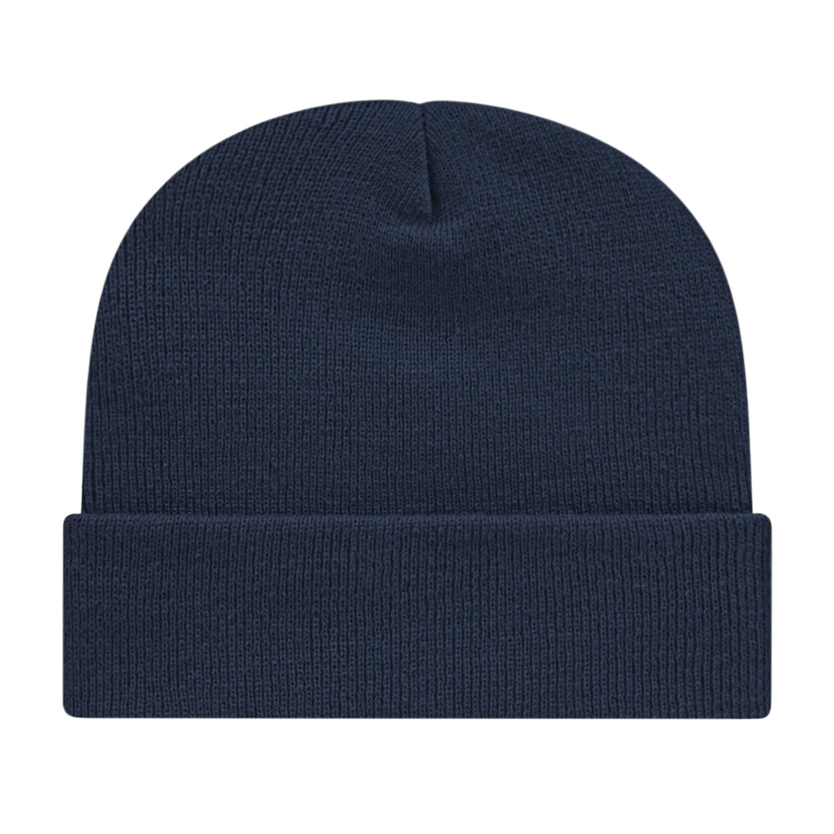 Cap America Cuffed Knit Beanie Embroidery - Navy - Photo