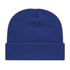 Cap America Cuffed Knit Beanie Embroidery - Royal - Photo