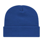Cap America Cuffed Knit Beanie Embroidery - Sesame Blue - Photo