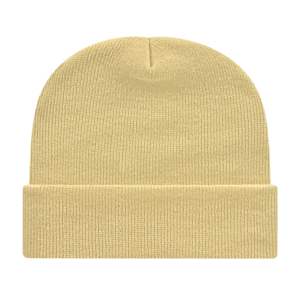 Cap America Cuffed Knit Beanie Embroidery - Vegas Gold - Photo