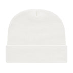 Cap America Cuffed Knit Beanie Embroidery - White - Photo
