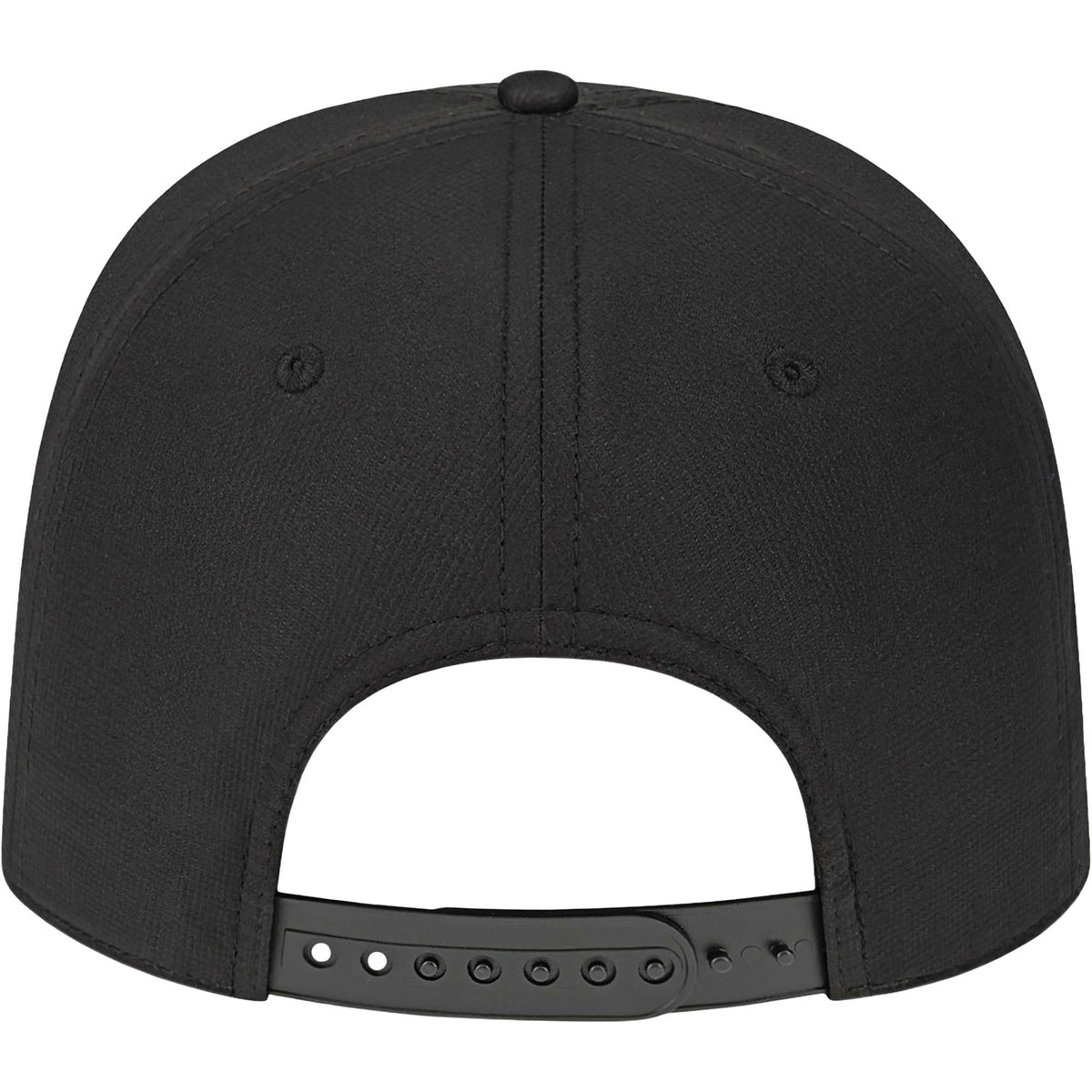 Cap America Icon Rope Cap in Performance Fabric Embroidery - Black Black/White - Back