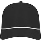 Cap America Icon Rope Cap in Performance Fabric Embroidery - Black/White - Front