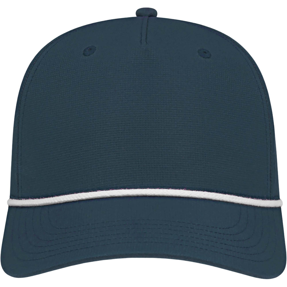Cap America Icon Rope Cap in Performance Fabric Embroidery - Blue/White - Front