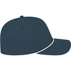 Cap America Icon Rope Cap in Performance Fabric Embroidery - Blue/White - Right Side