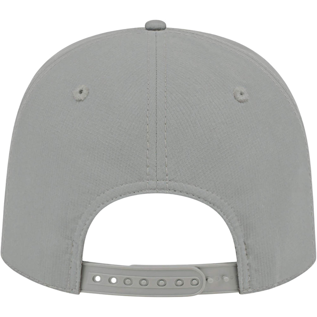 Cap America Icon Rope Cap in Performance Fabric Embroidery - Gray/Black - Back