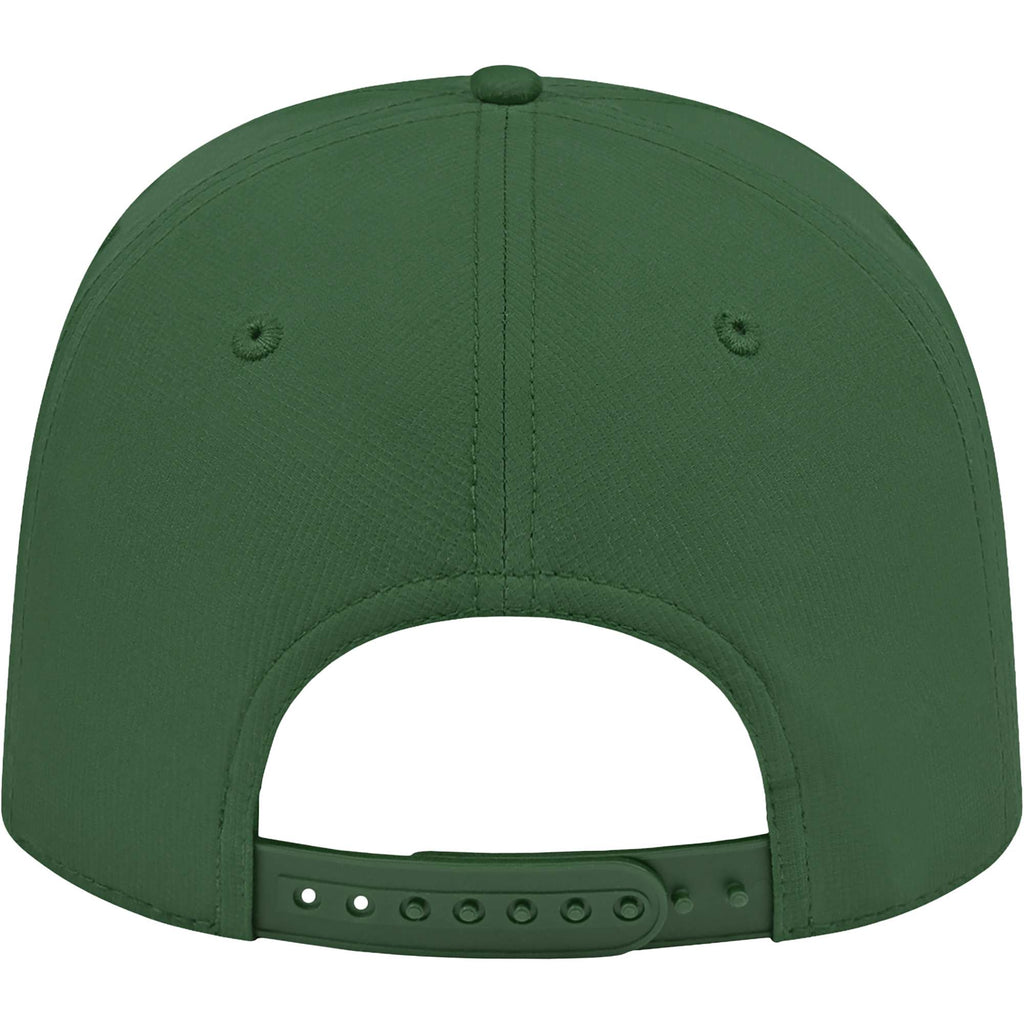 Cap America Icon Rope Cap in Performance Fabric Embroidery - Green/White - Back