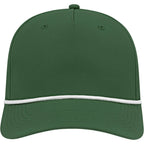 Cap America Icon Rope Cap in Performance Fabric Embroidery - Green/White - Front