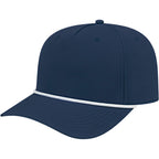 Cap America Icon Rope Cap in Performance Fabric Embroidery - Navy/White - Right Angle