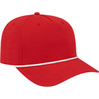 Cap America Icon Rope Cap in Performance Fabric Embroidery - Red/White - Left Angle