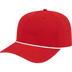 Cap America Icon Rope Cap in Performance Fabric Embroidery - Red/White - Right Angle