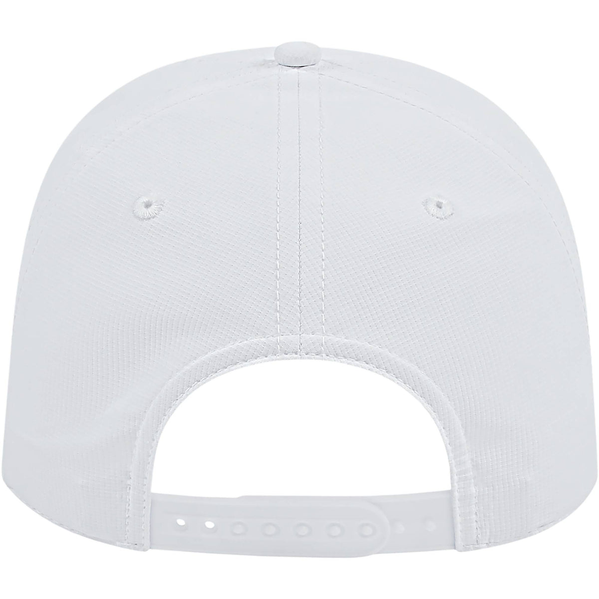 Cap America Icon Rope Cap in Performance Fabric Embroidery - White/Black - Back