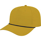 Cap America Icon Rope Cap in Performance Fabric Embroidery - Yellow/Black - Right Angle 2