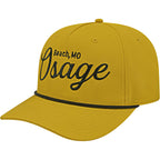 Cap America Icon Rope Cap in Performance Fabric Embroidery - Yellow/Black - Right Angle