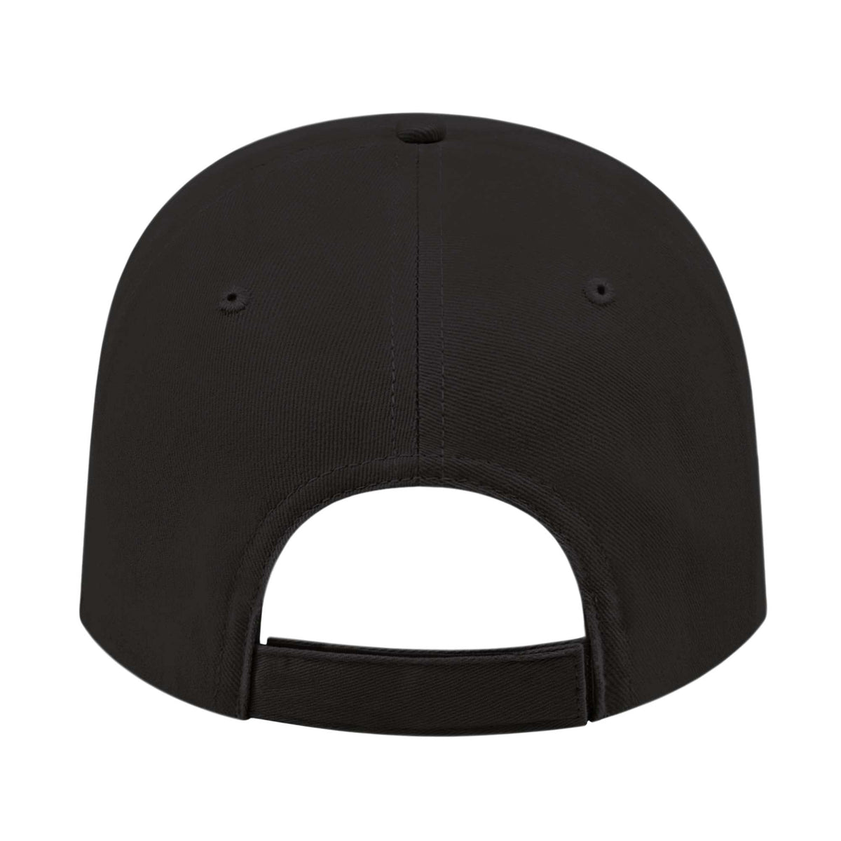 Cap America Low Profile Brushed Twill Cap Embroidery - Black - Back