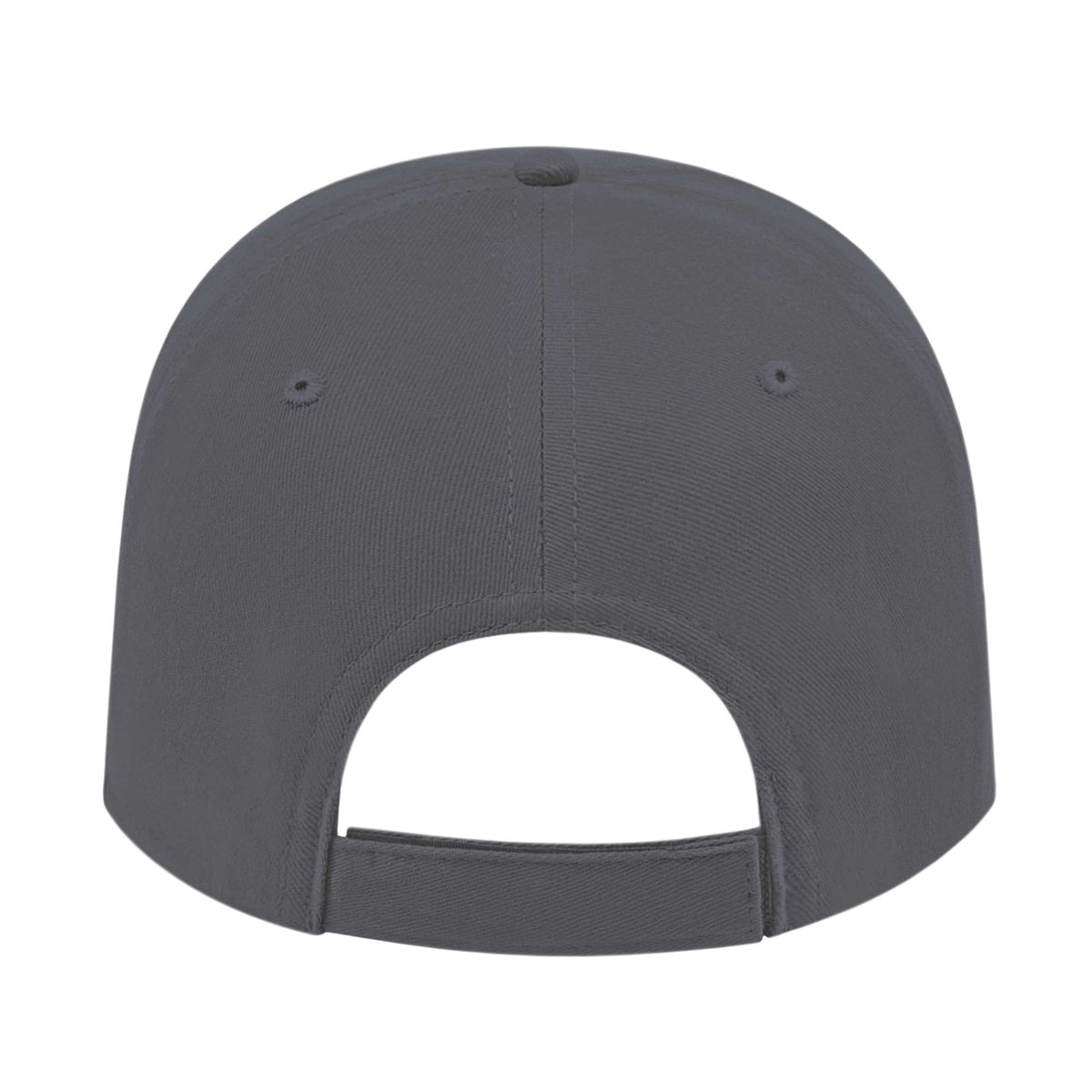 Cap America Low Profile Brushed Twill Cap Embroidery - Charcoal - Back