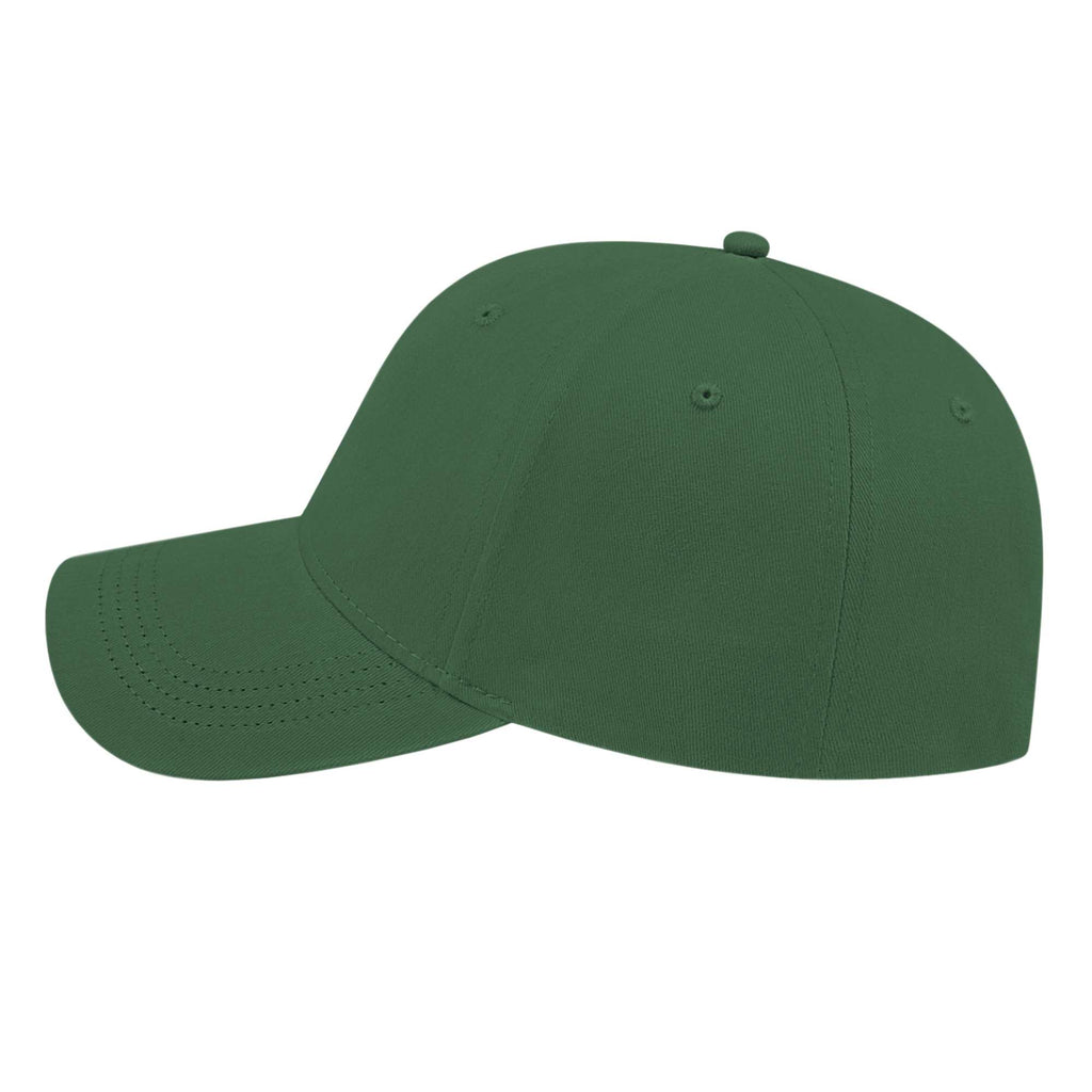 Cap America Low Profile Brushed Twill Cap Embroidery - Forest - Right Side