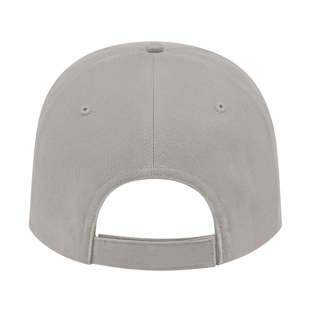 Cap America Low Profile Brushed Twill Cap Embroidery - Gray - Back