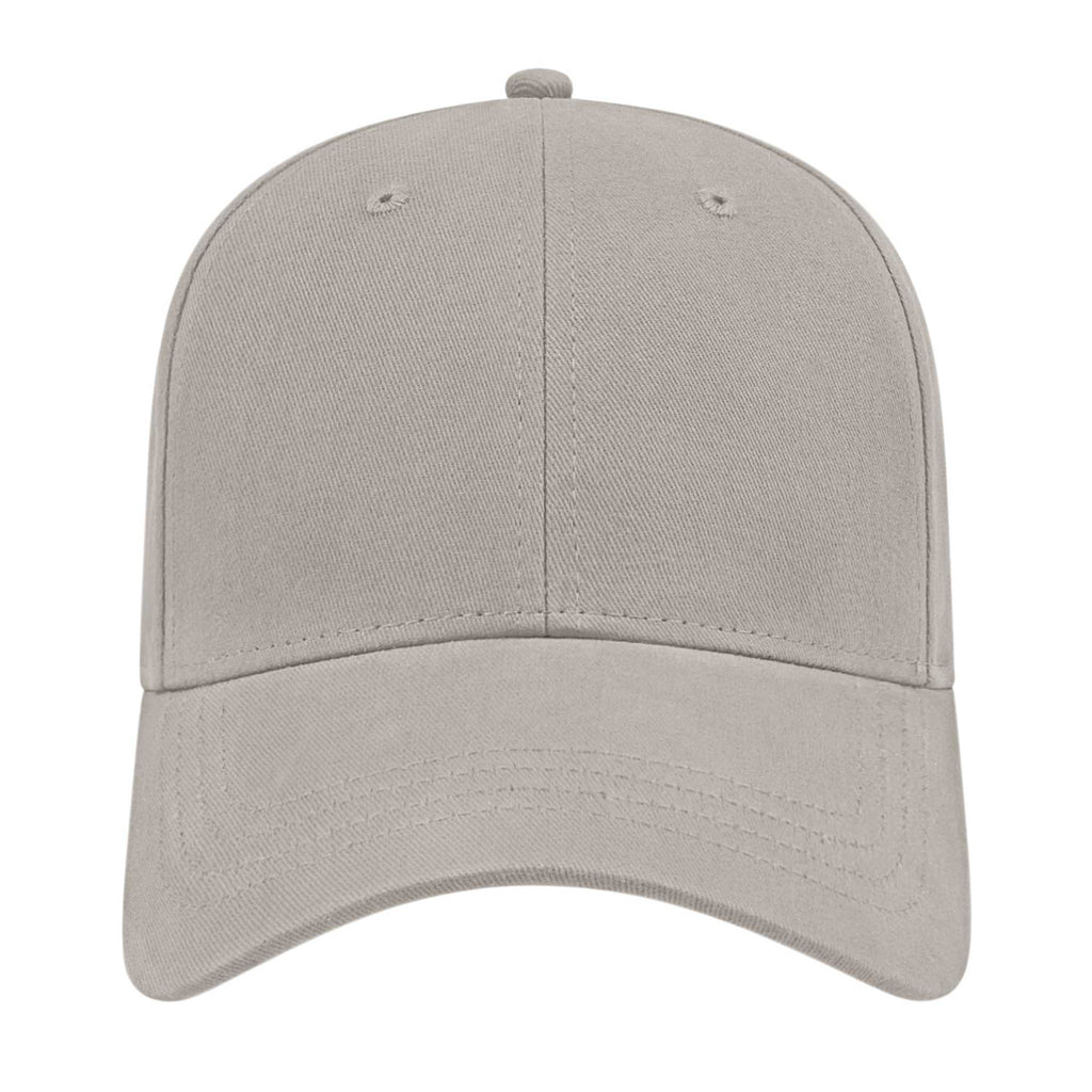Cap America Low Profile Brushed Twill Cap Embroidery - Gray - Front 2