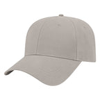 Cap America Low Profile Brushed Twill Cap Embroidery - Gray - Front