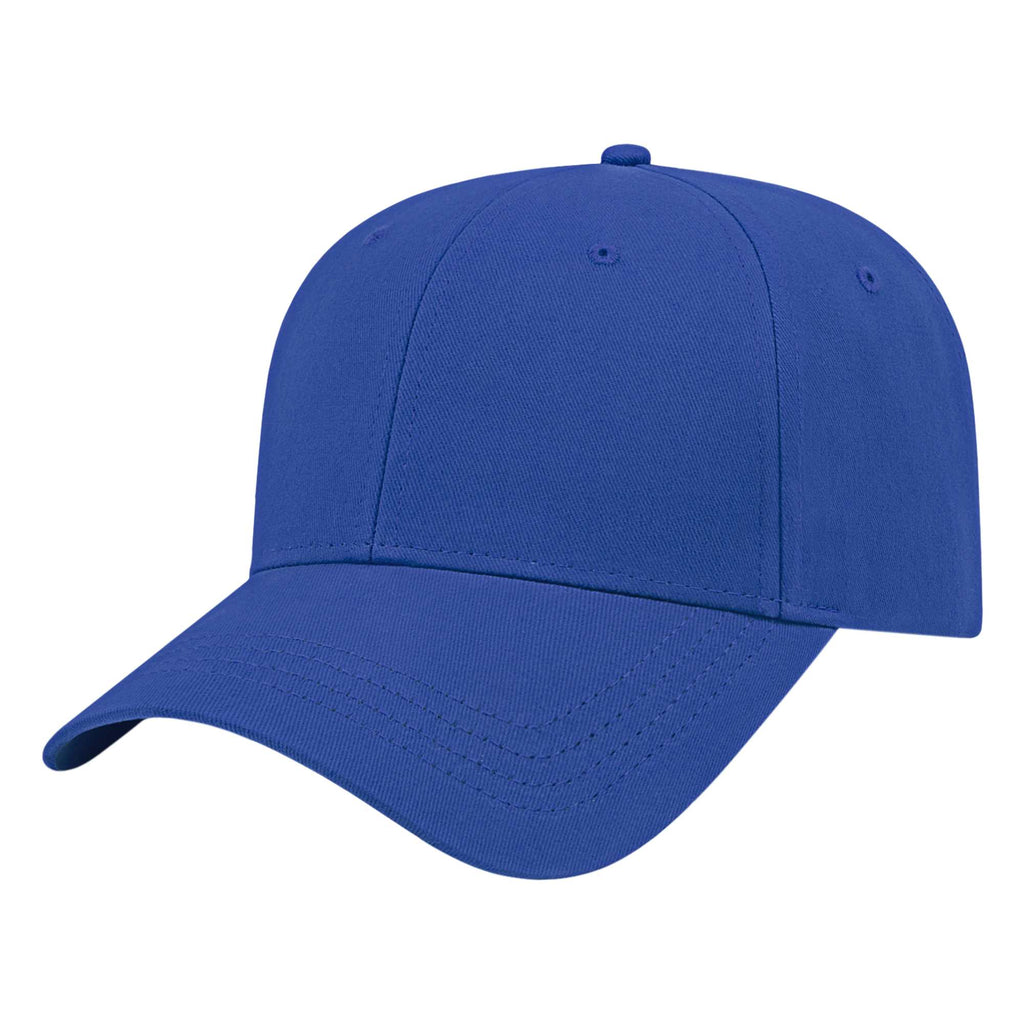 Cap America Low Profile Brushed Twill Cap Embroidery - Royal - Front