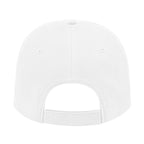 Cap America Low Profile Brushed Twill Cap Embroidery - White - Back