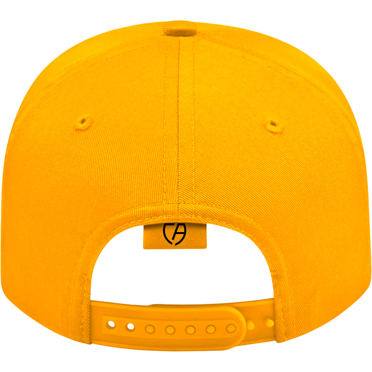 Cap America Original Snapback Cap in Poly Cotton Embroidery - Athletic Gold - Back