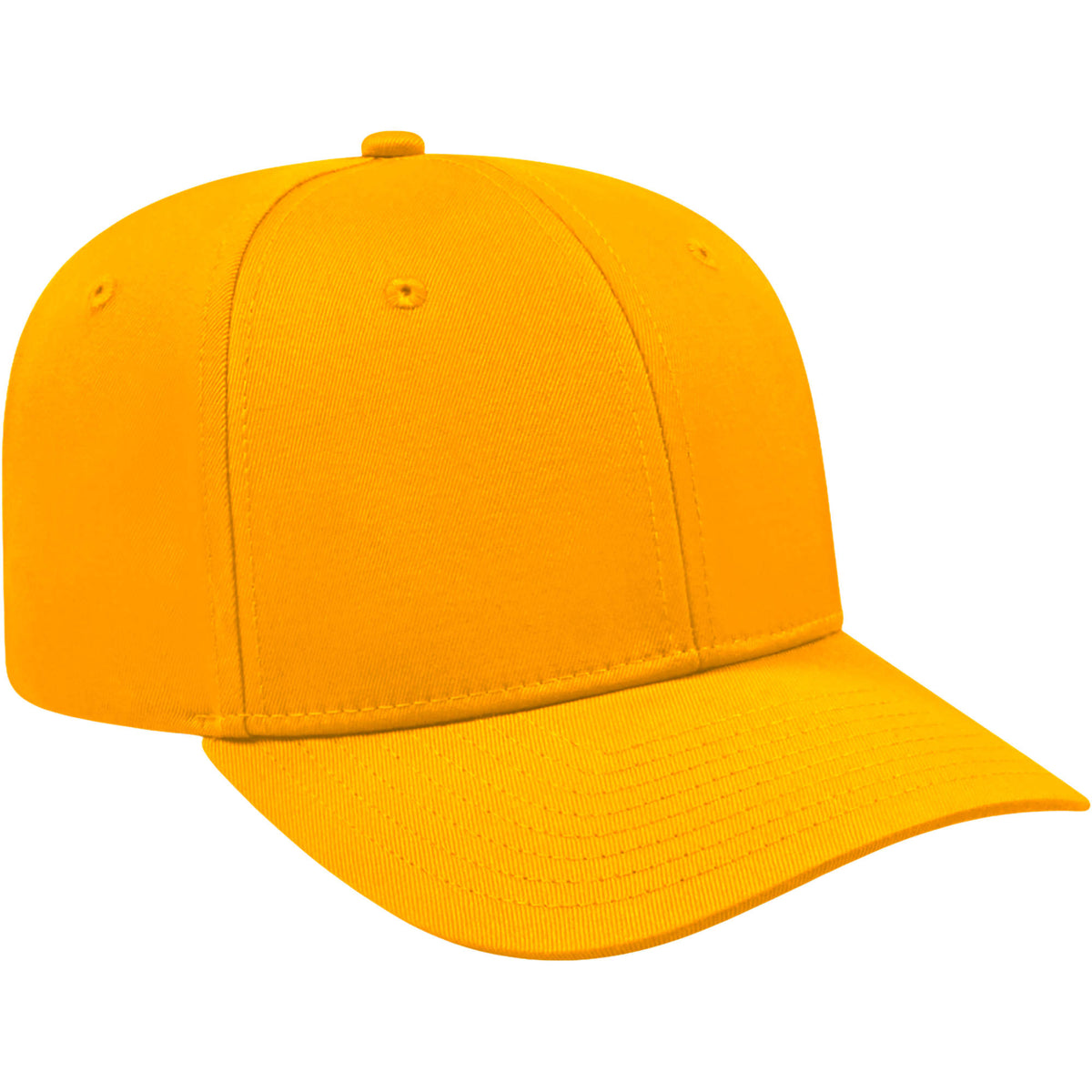 Cap America Original Snapback Cap in Poly Cotton Embroidery - Athletic Gold - Left Angle