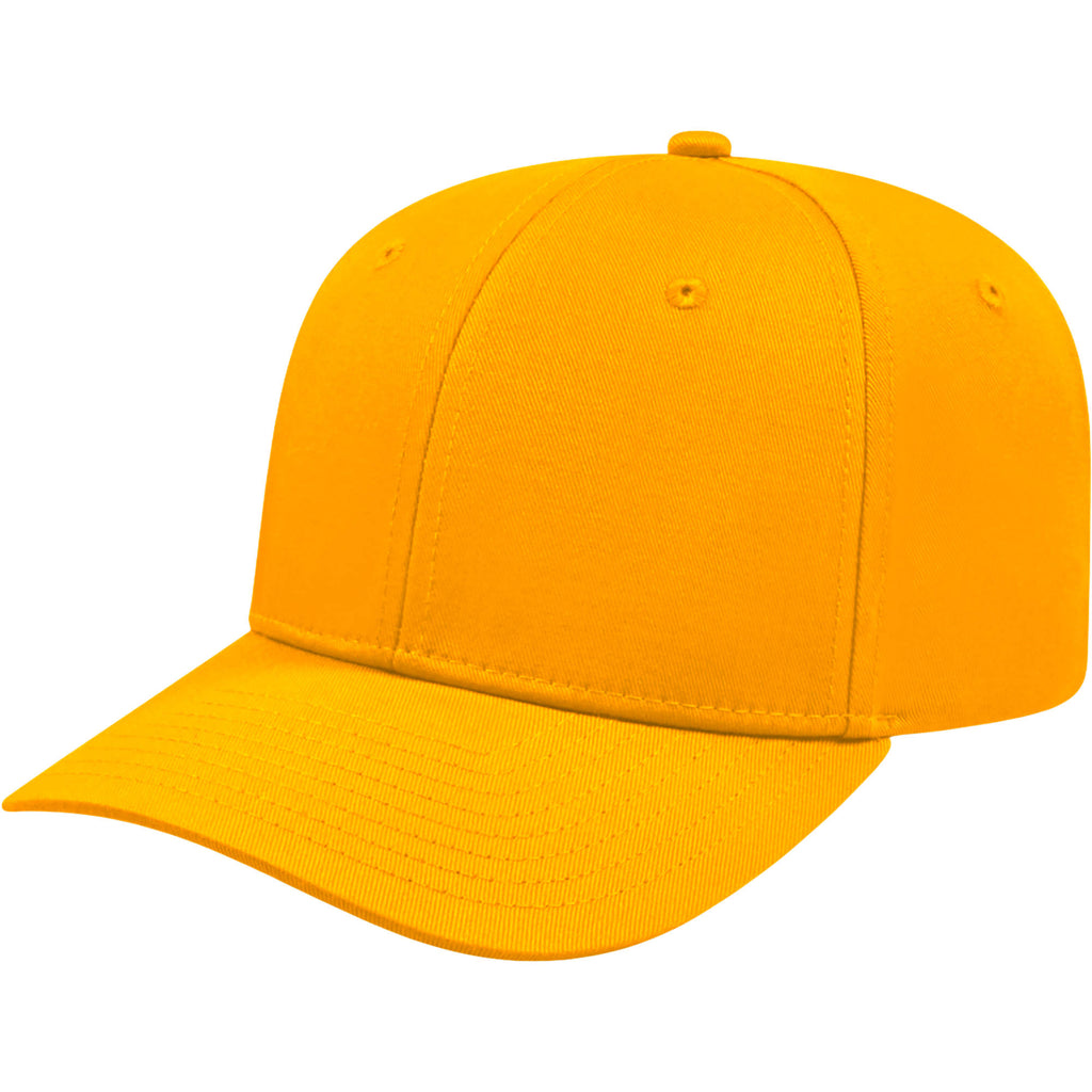Cap America Original Snapback Cap in Poly Cotton Embroidery - Athletic Gold - Right Angle