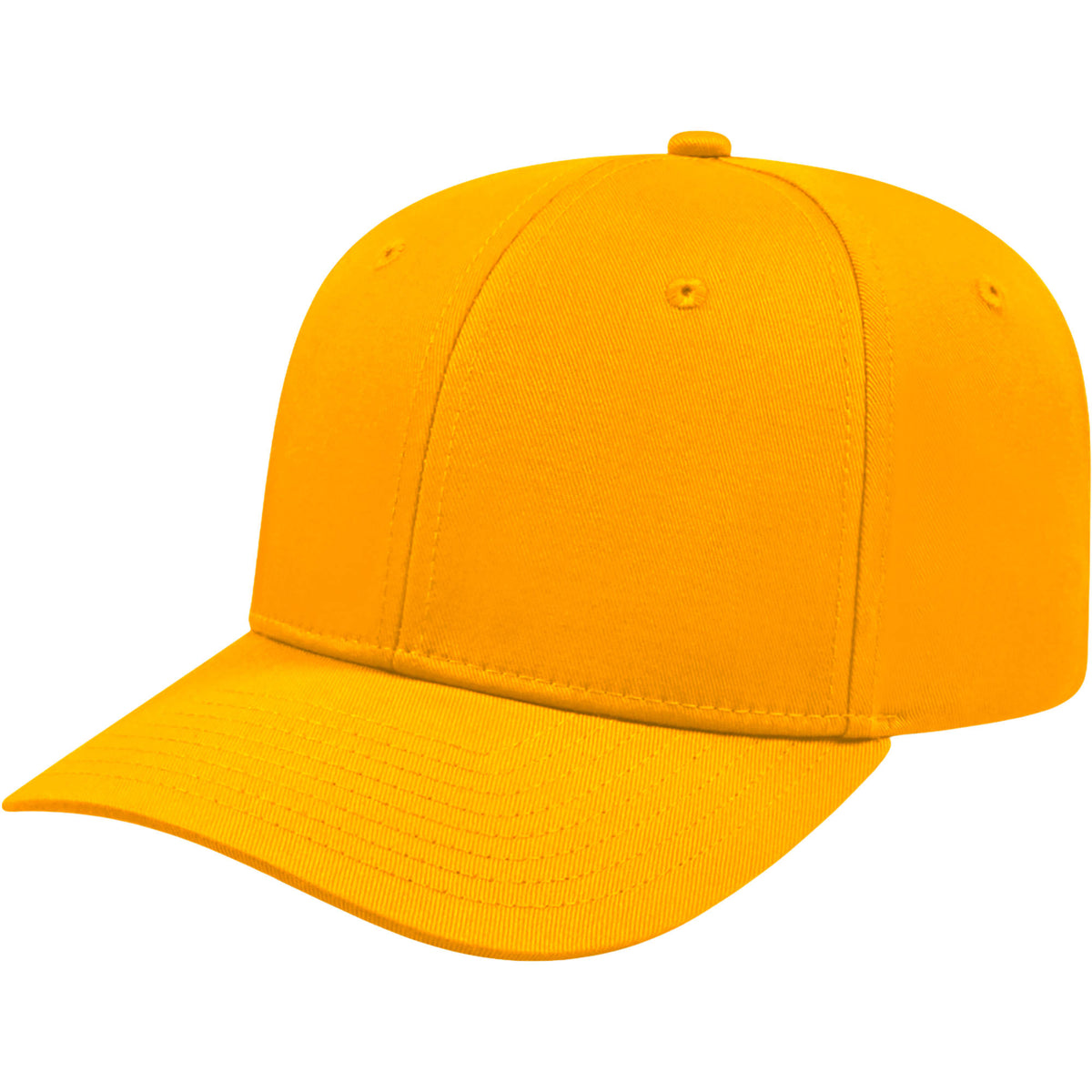 Cap America Original Snapback Cap in Poly Cotton Embroidery - Athletic Gold - Right Angle