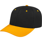 Cap America Original Snapback Cap in Poly Cotton Embroidery - Black/Athletic Gold - Right Angle 2