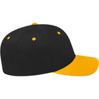 Cap America Original Snapback Cap in Poly Cotton Embroidery - Black/Athletic Gold - Right Side