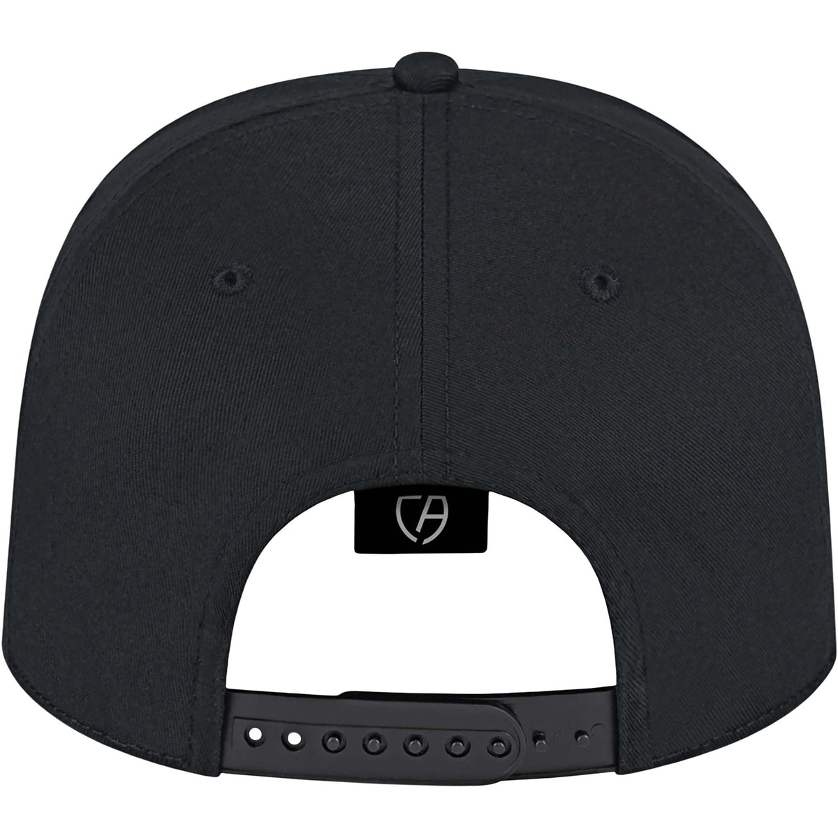 Cap America Original Snapback Cap in Poly Cotton Embroidery - Black - Back