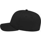 Cap America Original Snapback Cap in Poly Cotton Embroidery - Black - Left Side
