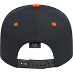 Cap America Original Snapback Cap in Poly Cotton Embroidery - Black/Orange - Back