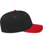 Cap America Original Snapback Cap in Poly Cotton Embroidery - Black/Red - Right Side
