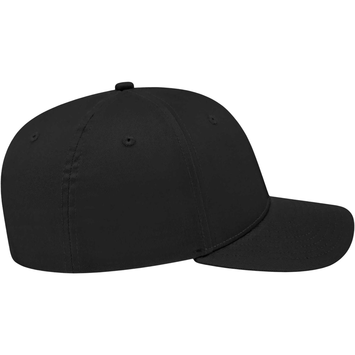 Cap America Original Snapback Cap in Poly Cotton Embroidery - Black - Right Side