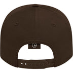 Cap America Original Snapback Cap in Poly Cotton Embroidery - Brown - Back