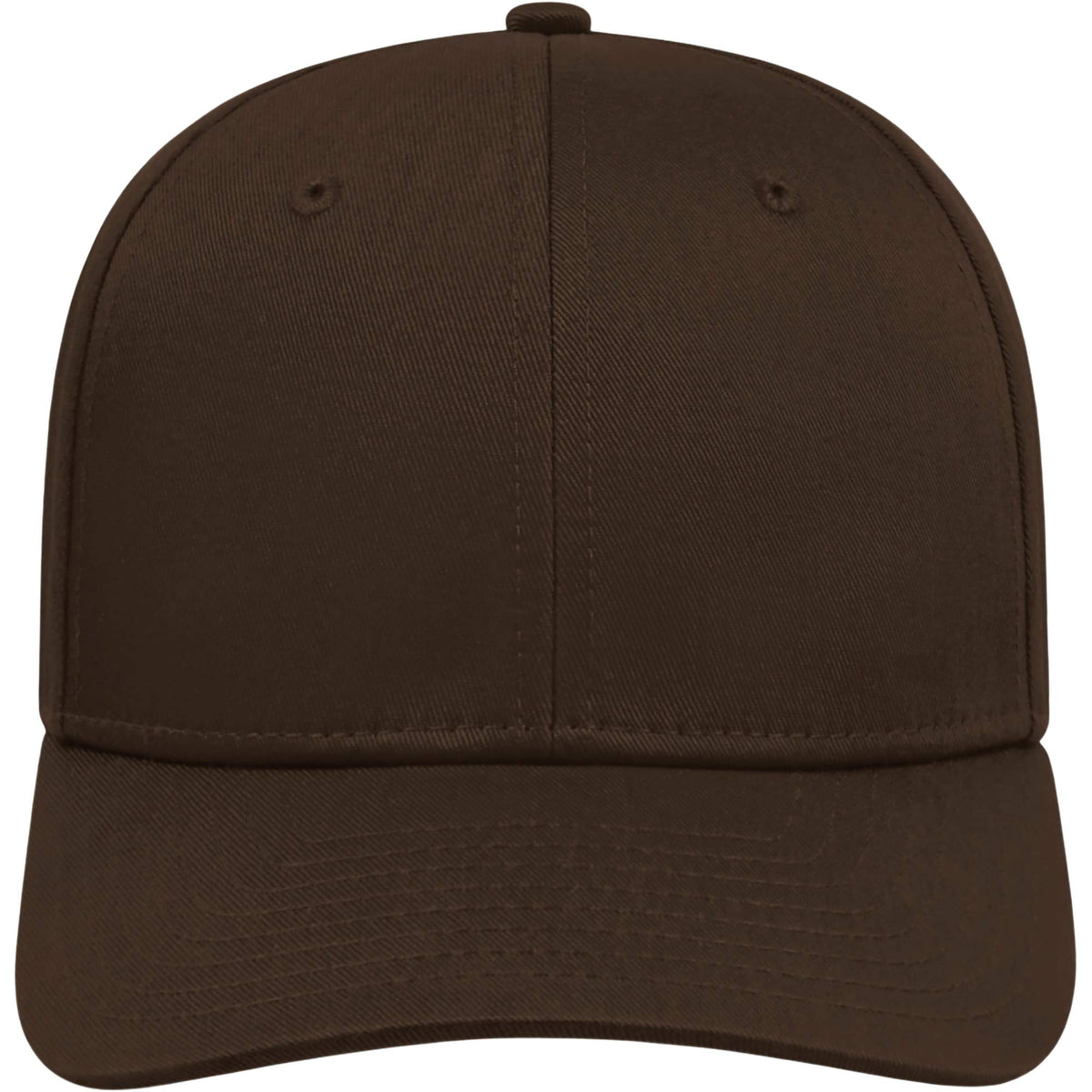 Cap America Original Snapback Cap in Poly Cotton Embroidery - Brown - Front