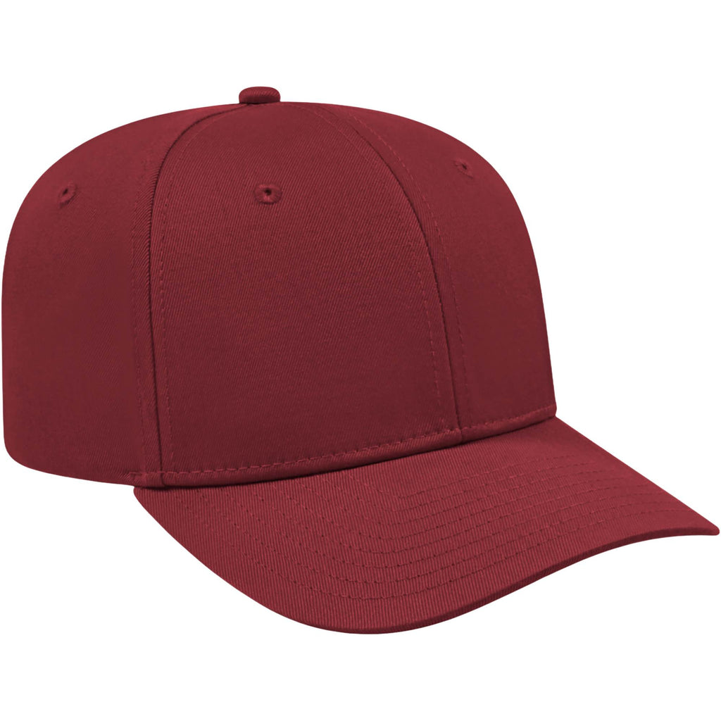 Cap America Original Snapback Cap in Poly Cotton Embroidery - Cardinal - Left Angle