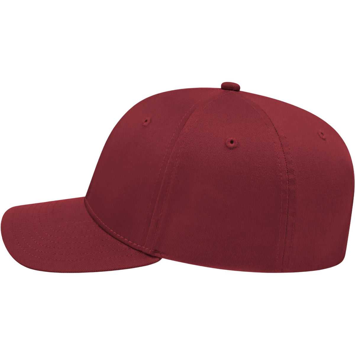 Cap America Original Snapback Cap in Poly Cotton Embroidery - Cardinal - Left Side