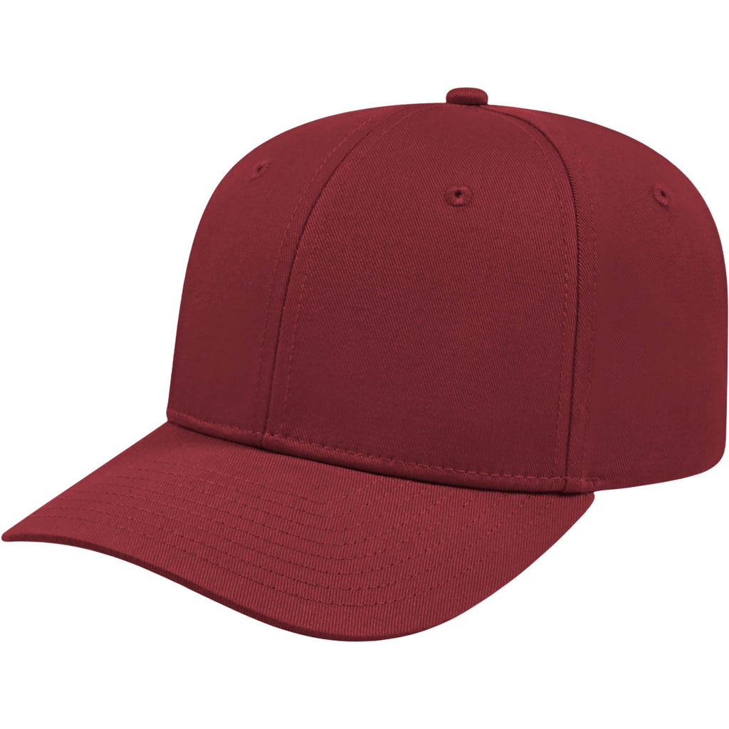 Cap America Original Snapback Cap in Poly Cotton Embroidery - Cardinal - Right Angle