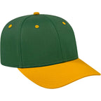 Cap America Original Snapback Cap in Poly Cotton Embroidery - Dark Green/Athletic Gold - Left Angle 2