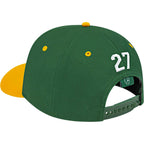 Cap America Original Snapback Cap in Poly Cotton Embroidery - Dark Green/Athletic Gold - Left Angle