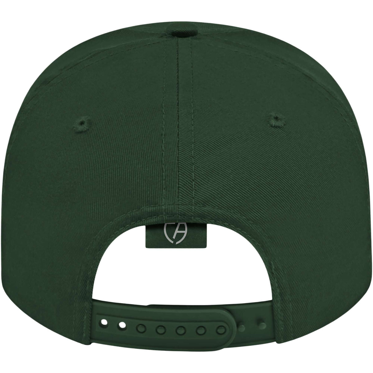 Cap America Original Snapback Cap in Poly Cotton Embroidery - Dark Green - Back