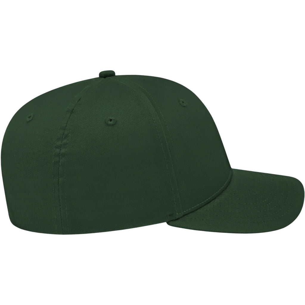 Cap America Original Snapback Cap in Poly Cotton Embroidery - Dark Green - Right Side