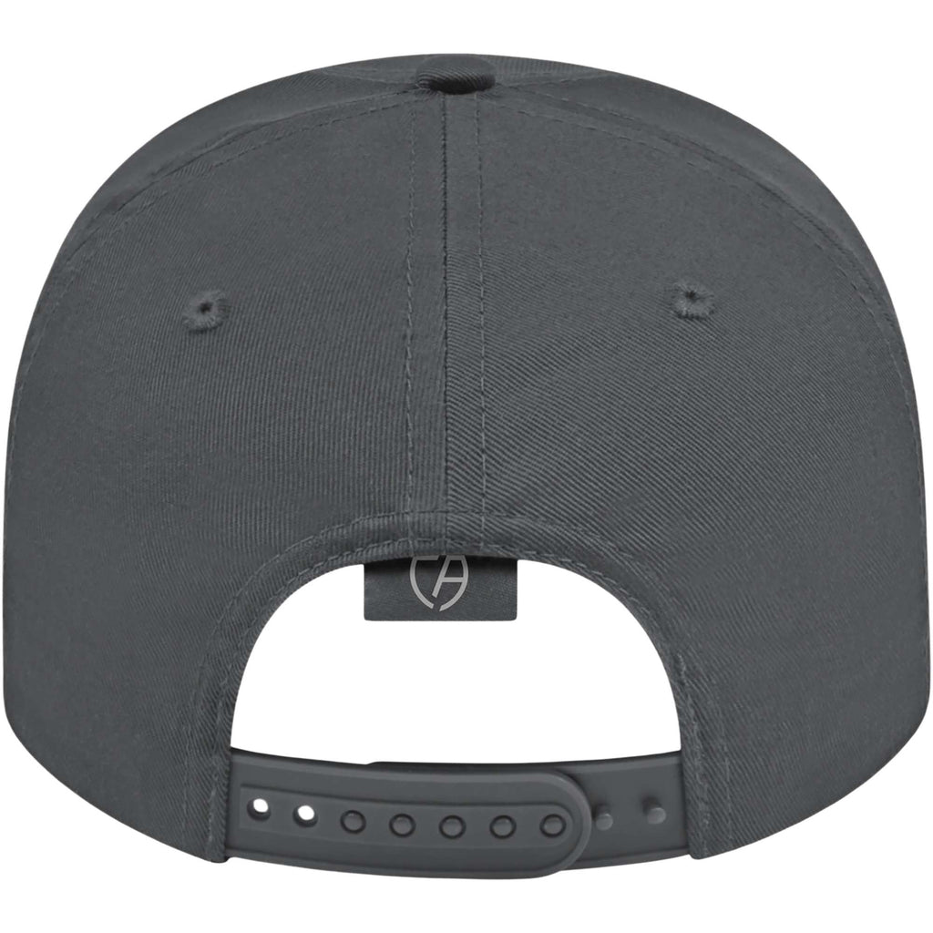 Cap America Original Snapback Cap in Poly Cotton Embroidery - Graphite - Back