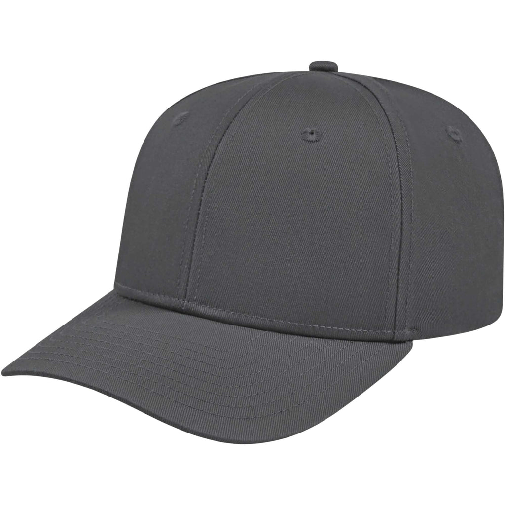 Cap America Original Snapback Cap in Poly Cotton Embroidery - Graphite - Right Angle